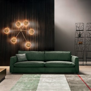 italian design baxter modern luxury leather sofa sets for living room