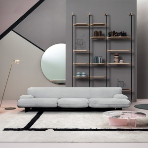 italian leather wooden modern 3 seater fabrics sofa set for living room